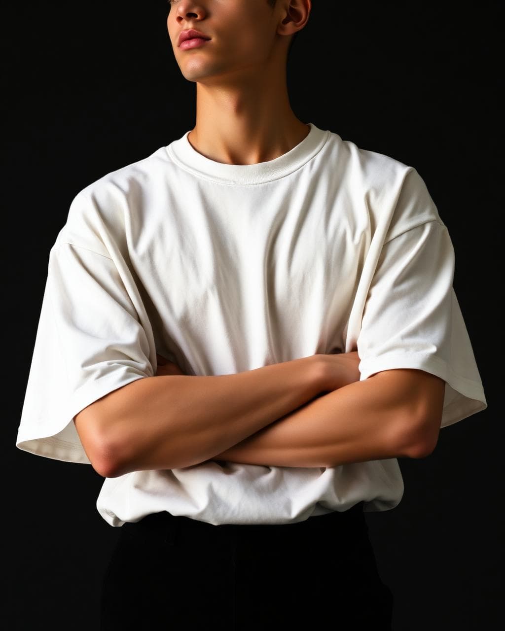 Model wearing OPEN 002 BONE