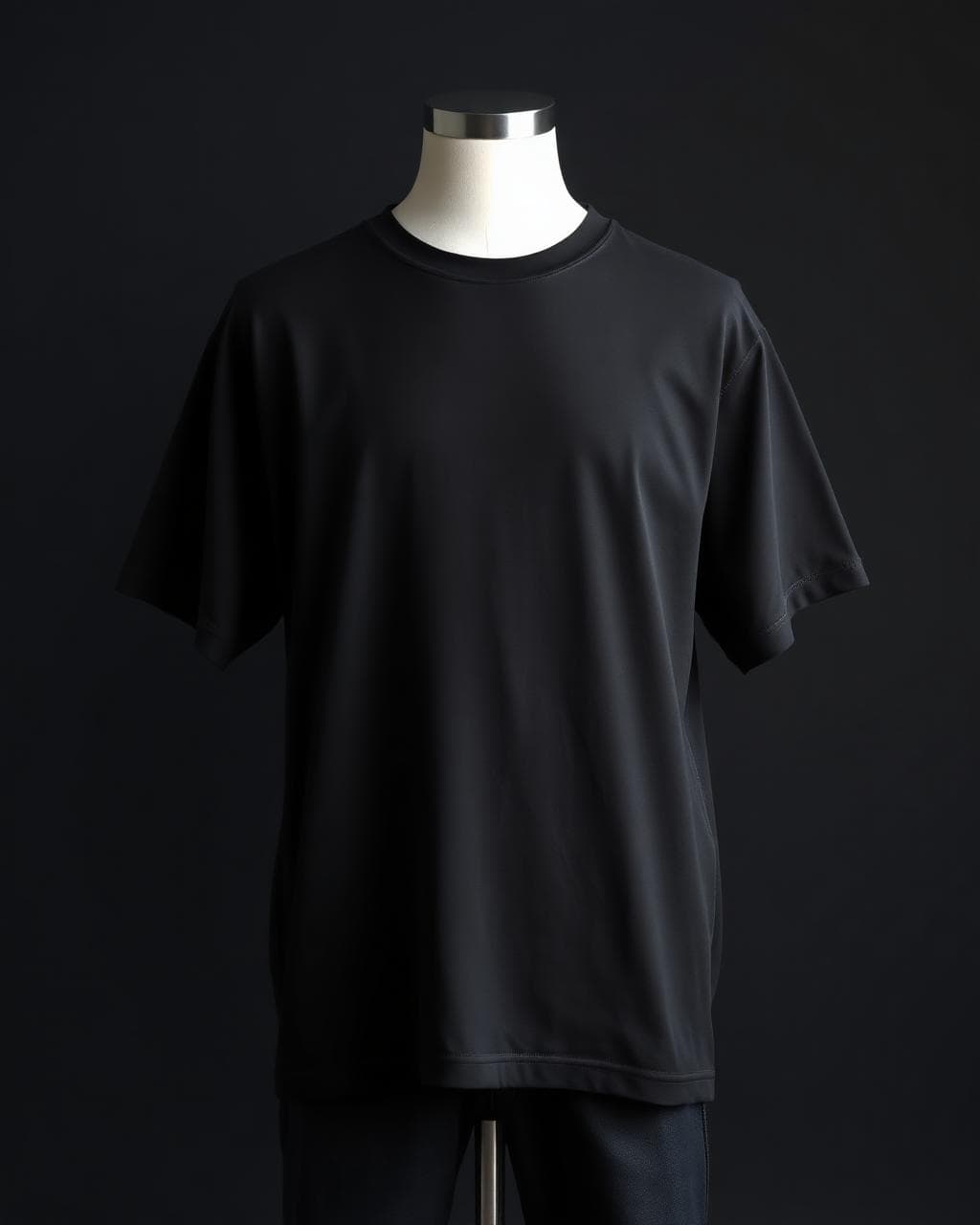 OPEN 001 BLACK oversized heavyweight tee